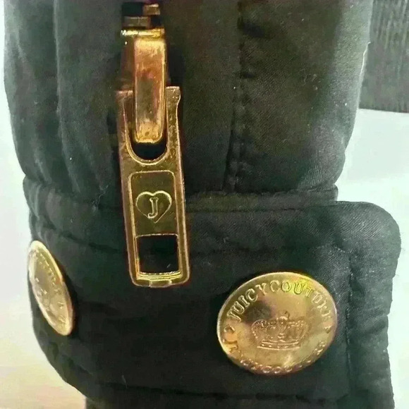 Black juicy winter down coat Y2K size M - Picture 4 of 7